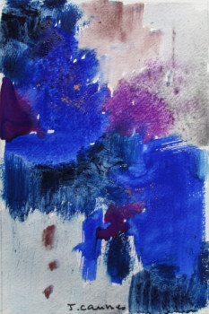 Œuvre contemporaine nommée « Bleu 1 1 », Réalisée par J. CAUMES