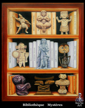 Œuvre contemporaine nommée « Bibliothèques Imaginaires », Réalisée par HECTOR TORO ART
