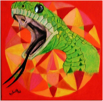 Œuvre contemporaine nommée « Le Serpent », Réalisée par VALéRIE DE LA MERCIE