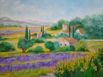 Œuvre contemporaine nommée « PROVENCE », Réalisée par MIREILLE MAURY