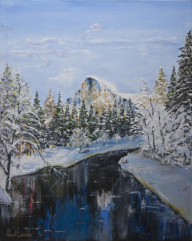 Œuvre contemporaine nommée « La rivière gelée », Réalisée par PASCAL LENOBLE