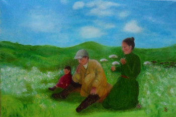 Œuvre contemporaine nommée « Famille Mongole », Réalisée par CBC