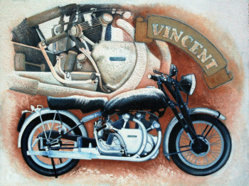 Œuvre contemporaine nommée « MOTO VINCENT », Réalisée par SANDOR SHOMI