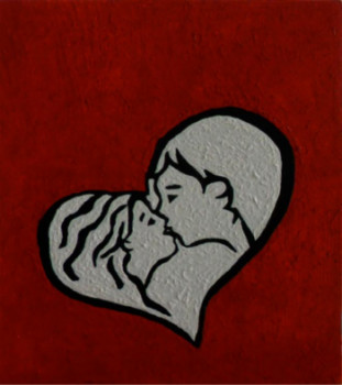 Œuvre contemporaine nommée « Offrir pour la St Valentin N° 8 », Réalisée par ANGELINO CAMPIGOTTO