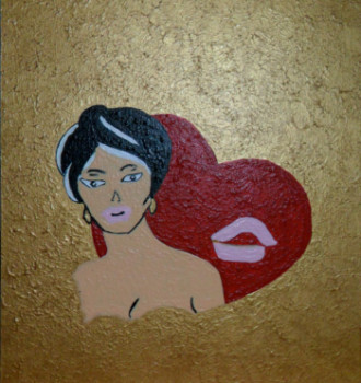 Œuvre contemporaine nommée « Offrir pour la St Valentin N° 26 », Réalisée par ANGELINO CAMPIGOTTO