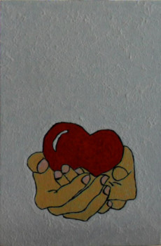 Œuvre contemporaine nommée « Offrir pour la St Valentin N° 28 », Réalisée par ANGELINO CAMPIGOTTO