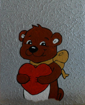 Œuvre contemporaine nommée « Offrir pour la St Valentin N° 32 », Réalisée par ANGELINO CAMPIGOTTO