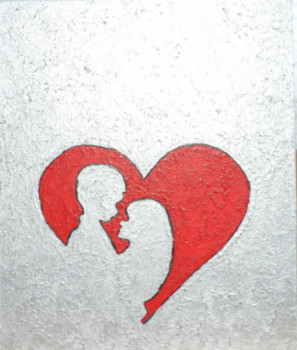 Œuvre contemporaine nommée « Offrir pour la St Valentin N° 41 », Réalisée par ANGELINO CAMPIGOTTO