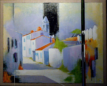 Œuvre contemporaine nommée « " Ruelle à Noirmoutier " », Réalisée par JAMES BURGEVIN