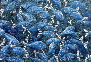 Œuvre contemporaine nommée « Au plus profond de l'âme », Réalisée par SYLVIE ACTIS BARONE