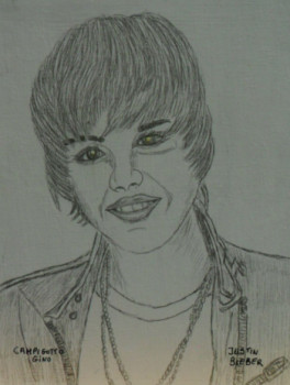 Œuvre contemporaine nommée « Justin Bieber », Réalisée par ANGELINO CAMPIGOTTO