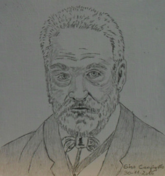 Œuvre contemporaine nommée « Victor Hugo », Réalisée par ANGELINO CAMPIGOTTO