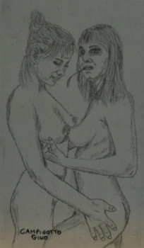 Œuvre contemporaine nommée « Femmes nues », Réalisée par ANGELINO CAMPIGOTTO