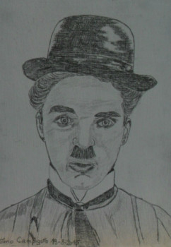 Œuvre contemporaine nommée « Charlie Chaplin », Réalisée par ANGELINO CAMPIGOTTO