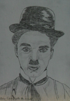 Œuvre contemporaine nommée « Charlie Chaplin », Réalisée par ANGELINO CAMPIGOTTO