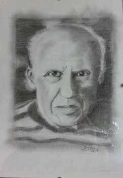 Œuvre contemporaine nommée « Portrait de Picasso », Réalisée par PATRICIA DELEY