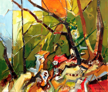 Œuvre contemporaine nommée « Sous bois », Réalisée par DALBIEZ