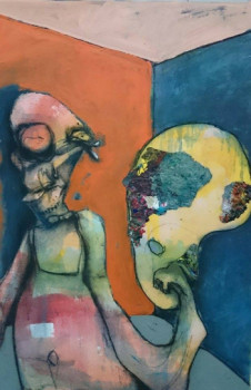 Œuvre contemporaine nommée « Autoportrait », Réalisée par ZAKARIA MOUSTARI