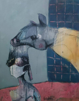 Œuvre contemporaine nommée « Tapir », Réalisée par ZAKARIA MOUSTARI