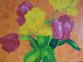 Œuvre contemporaine nommée « Les Tulipes d'après C. Belle », Réalisée par VYKING