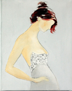 Œuvre contemporaine nommée « robe d'un soir », Réalisée par LYLIANE FOUCAULT