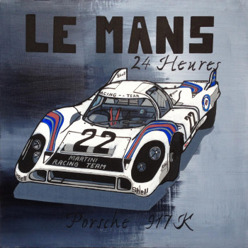 Œuvre contemporaine nommée « Le Mans : porsche 917K », Réalisée par JAROD