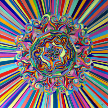 Œuvre contemporaine nommée « Soleil », Réalisée par MONIK