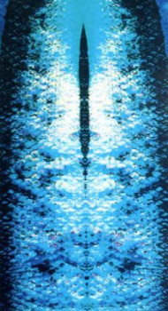 Œuvre contemporaine nommée « Reflets dans un oeil bleu », Réalisée par JEAN-PAUL BERTON