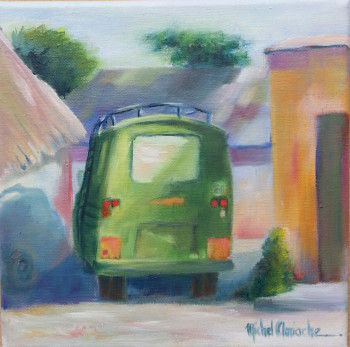 Œuvre contemporaine nommée « Le Minibus  », Réalisée par MICHEL AMIACHE