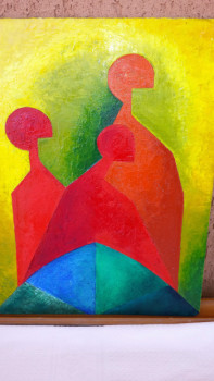 Œuvre contemporaine nommée « 3 figures 3 », Réalisée par LALLO