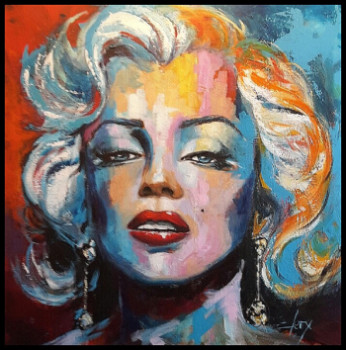 Œuvre contemporaine nommée « Marylin », Réalisée par LAURENCE CLEREMBAUX