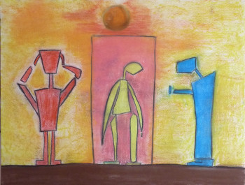 Œuvre contemporaine nommée « Série papier », Réalisée par CATHERINE ARCELON