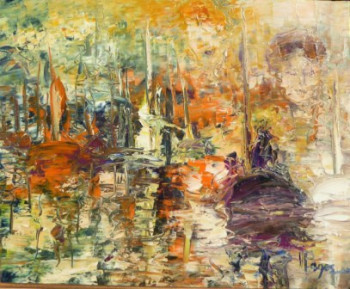 Œuvre contemporaine nommée « Marine Teresa », Réalisée par MONIQUE PAGES (1944-2014)