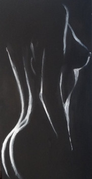 Œuvre contemporaine nommée « Nu féminin - black and white », Réalisée par PATRICIA DELEY