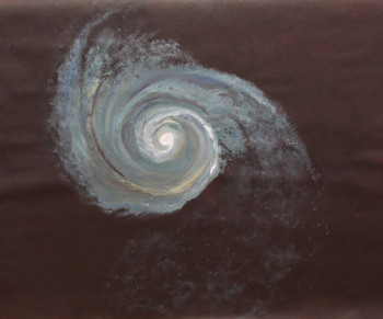 Œuvre contemporaine nommée « la voie spiral /intenses vibrations », Réalisée par   MARIA  COUTINHO   /  MARIA  C.