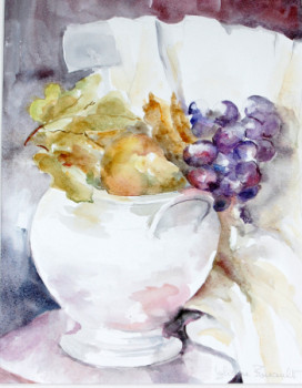 Œuvre contemporaine nommée « la grappe de raisin », Réalisée par LYLIANE FOUCAULT