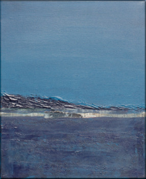 Œuvre contemporaine nommée « Bleu 1 », Réalisée par MURIEL MELIN