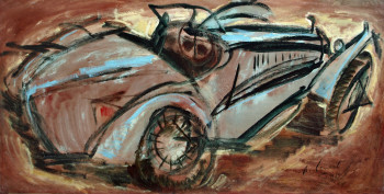 Œuvre contemporaine nommée « Bugatti, oeuvre réalisée en 1963 », Réalisée par ALAIN LE NOST