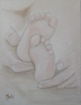 Œuvre contemporaine nommée « Petit pied », Réalisée par JACKY MONKA