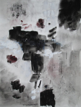 Œuvre contemporaine nommée « En noir et blanc 3 », Réalisée par J. CAUMES