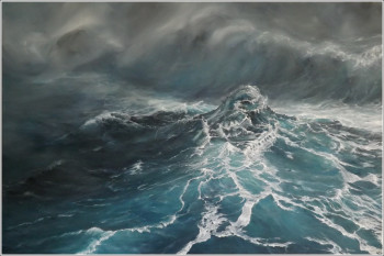 Œuvre contemporaine nommée « La genèse d'une vague », Réalisée par JEANNE BOIVIN