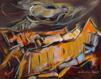 Œuvre contemporaine nommée « Zabriskie Point (Death Valley) », Réalisée par ALAIN LE NOST