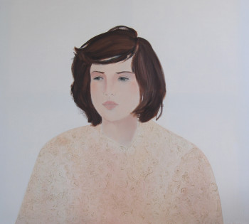 Œuvre contemporaine nommée « Portrait de Rose (oeuvre vendue) », Réalisée par ANNE ROUSSEAU