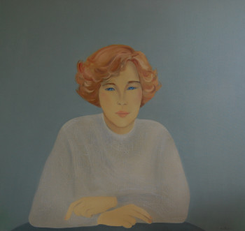 Œuvre contemporaine nommée « Portrait R (oeuvre vendue) », Réalisée par ANNE ROUSSEAU