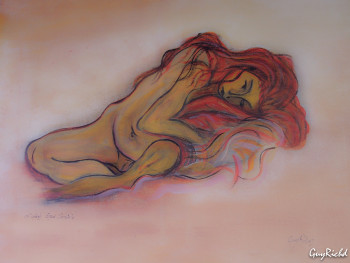 Œuvre contemporaine nommée « Fille aux cheveux rouges », Réalisée par GUYRICHD