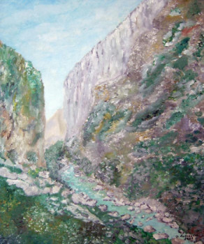 Œuvre contemporaine nommée « Les gorges du Verdon », Réalisée par GUY  ROMEDENNE