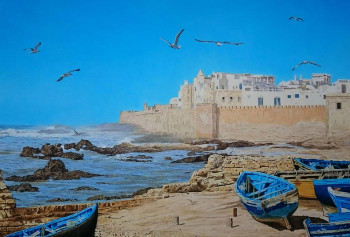 Œuvre contemporaine nommée « Essaouira », Réalisée par MARCO RE