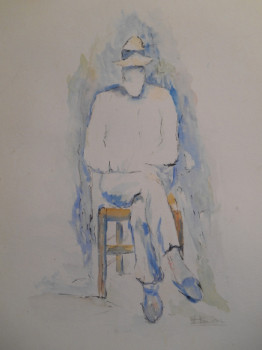 Œuvre contemporaine nommée « D'après Paul Cézanne », Réalisée par VIVIANE DUFOUR