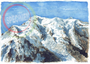 Œuvre contemporaine nommée « Mont Blanc », Réalisée par PASCAL LENOBLE
