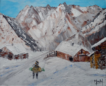 Œuvre contemporaine nommée « Les Bergeries », Réalisée par JACKY MONKA